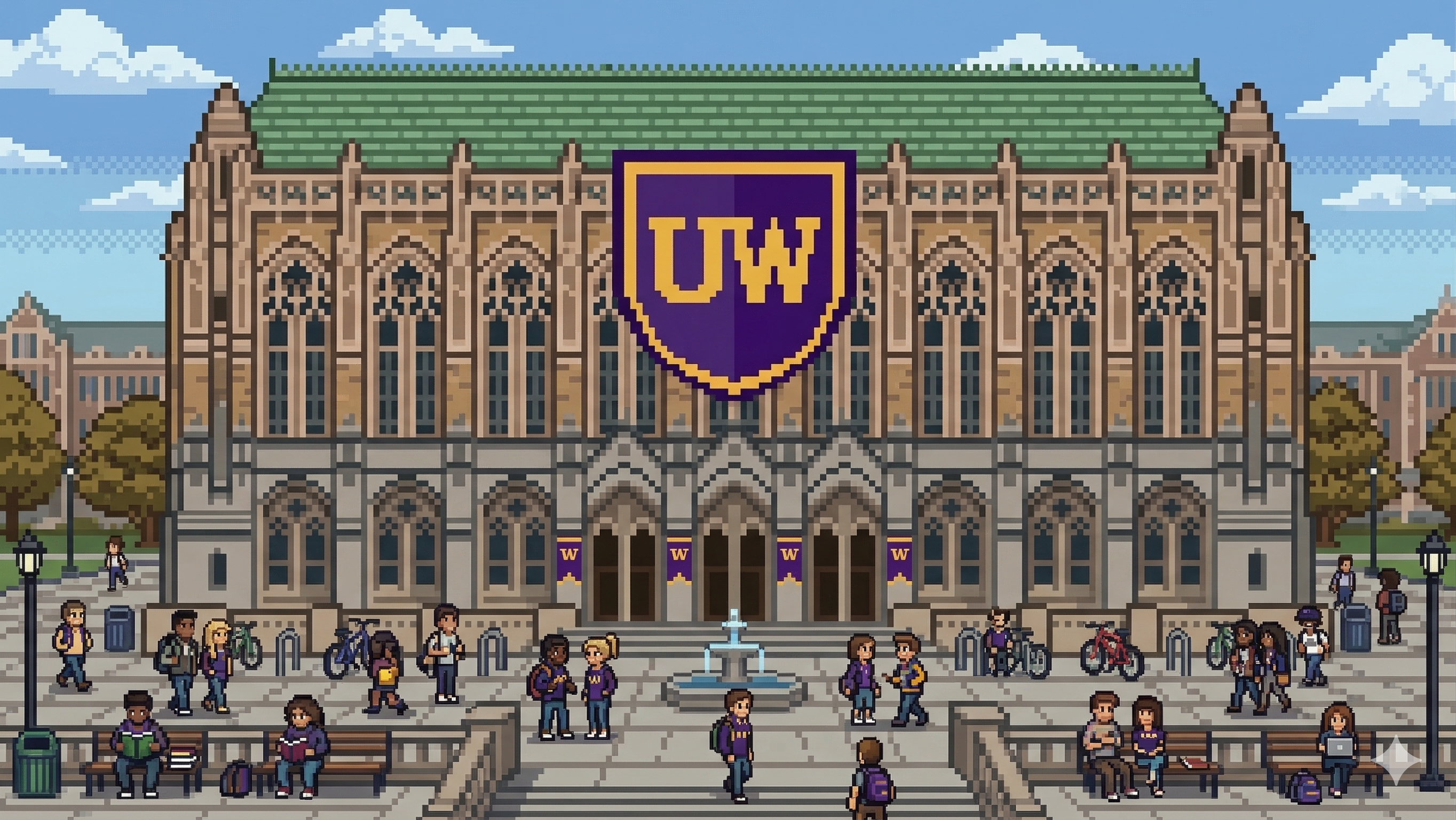 8-bit university building